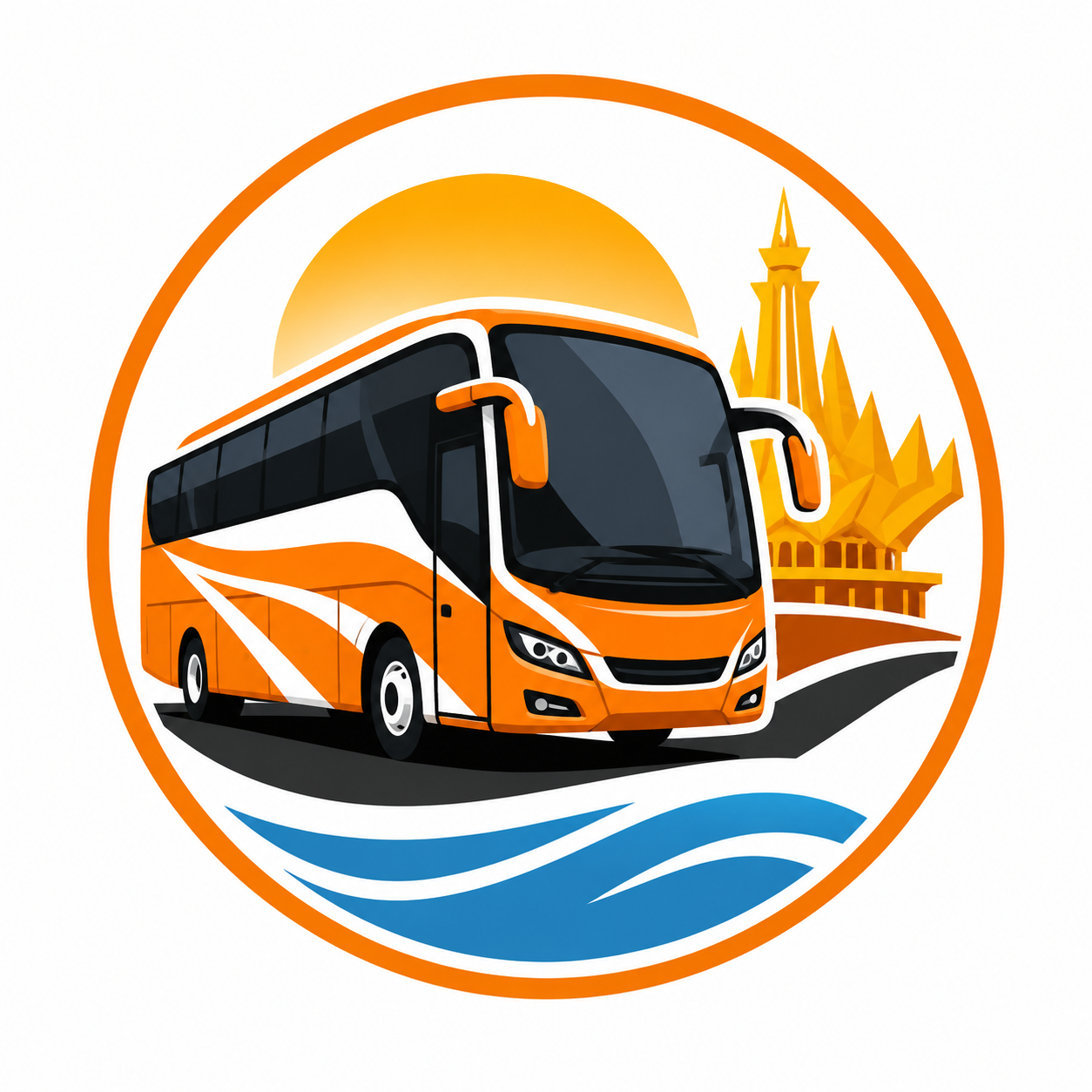 Bus pariwisata Lampung